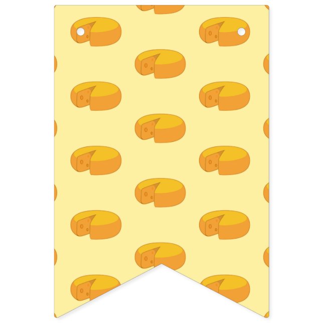 Gouda Cheese Rounds Dutch Feinschmecker Gastronomi Wimpelkette (Erste Fahne)