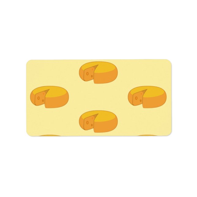 Gouda Cheese Rounds Holländischer Feinschmecker Ga Adressaufkleber (Vorne)