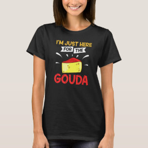 Gouda Käse geraucht Queso Scheiben geschnitten 3 T-Shirt