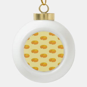 Gouda-Käserunden Dutch Foodie Gastronomie Keramik Kugel-Ornament