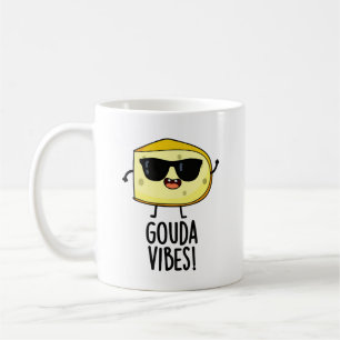Gouda Vibes Lustiger Käse-Wortwitz  Kaffeetasse