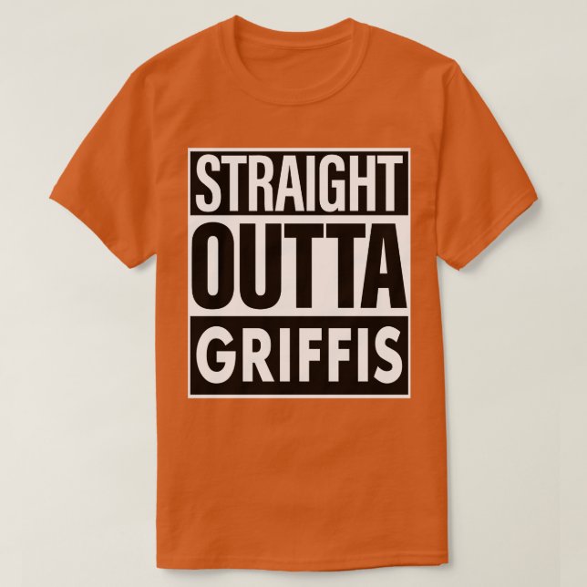 Gough Name Straight Outta Gough T-Shirt (Design vorne)