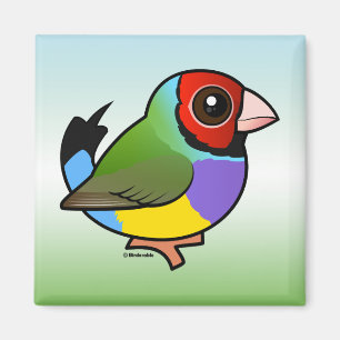 Gouldian Fink Magnet
