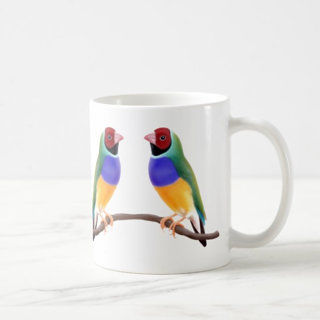 Gouldian Fink-Tasse Kaffeetasse (Rechts)