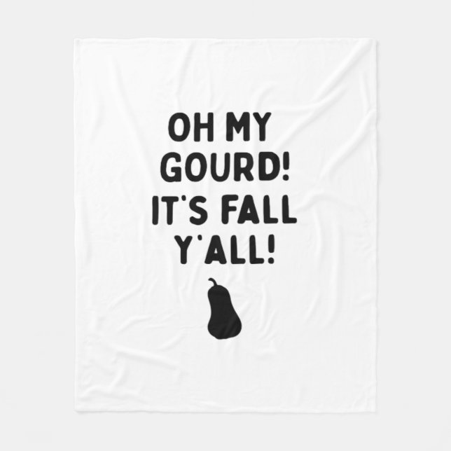 Gourd! Es ist Herbst! (HalloweenFall) Fleecedecke (Vorderseite)