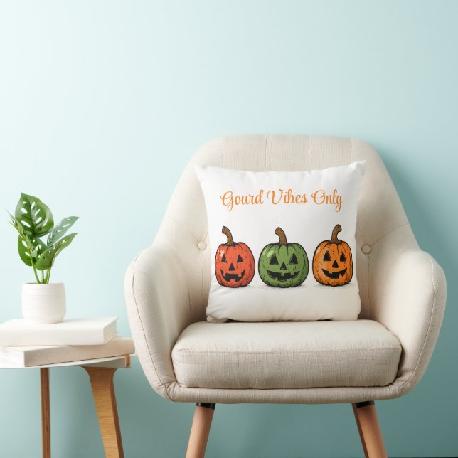 Gourd Vibes Only Halloween Pumpkins design Kissen (Stuhl )