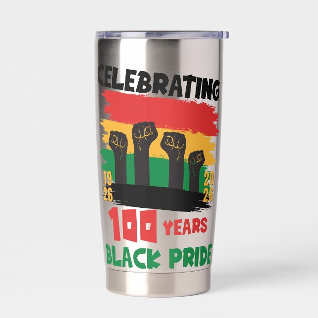 Gourde Isotherme 100 Years Souvenir Centennial Black History Month (Gauche)