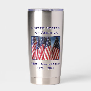 Gourde Isotherme 250e anniversaire USA Patriotic American Flags