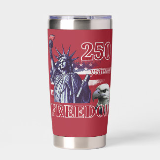 Gourde Isotherme 250th Anniversary USA Flag Liberty Eagle Freedom