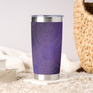 Gourde Isotherme Acceptation   Médaillons de méditation violette