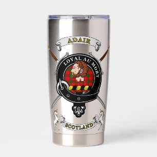 Gourde Isotherme Adair Clan Badge Tartan & Swords
