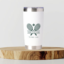 Gourde Isotherme Ajouter Votre Nom Club Raquettes De Tennis Motif P