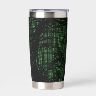 Gourde Isotherme ASCII Art Jésus Couronne d'Épines Jean 19:30