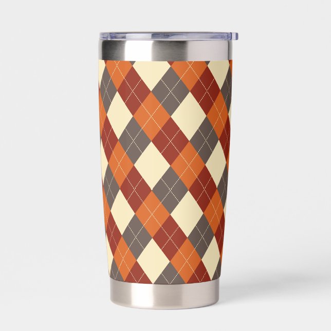 Gourde Isotherme Automne/Automne En vichy motif (Gauche)