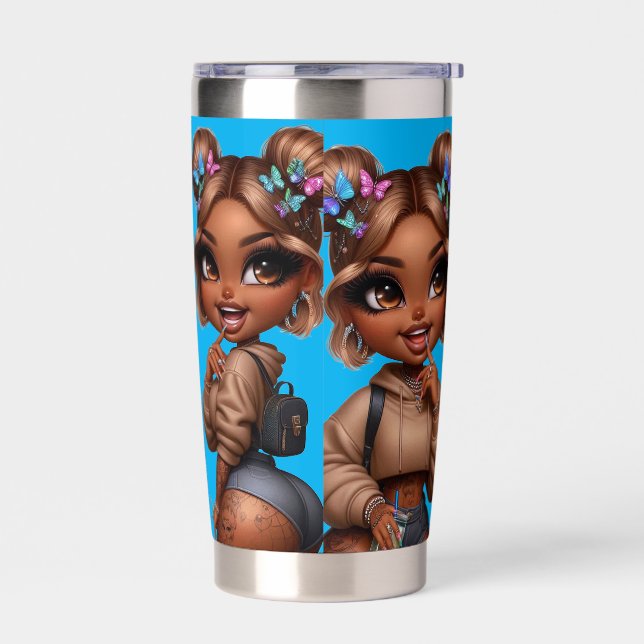 Gourde Isotherme Baddie CHIBI DOLL (Gauche)