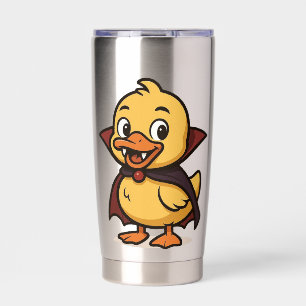 Gourde Isotherme Belle caricature canard d'Halloween vampire