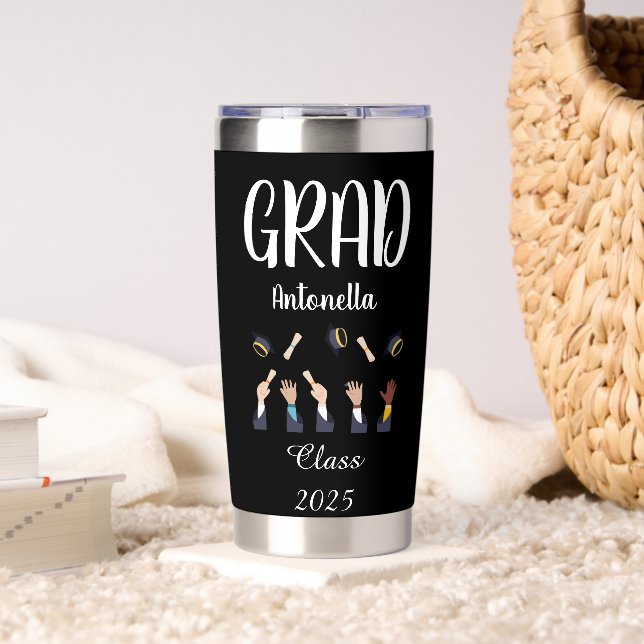 Gourde Isotherme Black and White Graduate Thermos (Salon (pivotée))