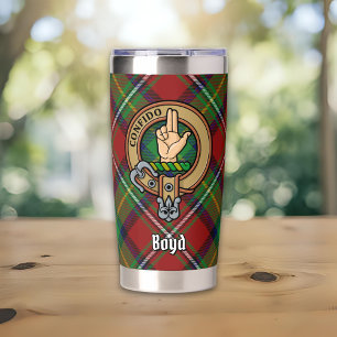 Gourde Isotherme Blason de Clan Boyd sur tartan