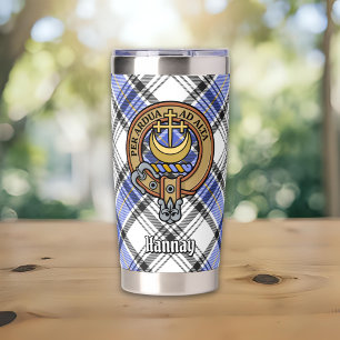 Gourde Isotherme Blason de Clan Hannay sur tartan