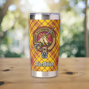 Gourde Isotherme Blason du clan MacMillan sur tartan de cérémonie