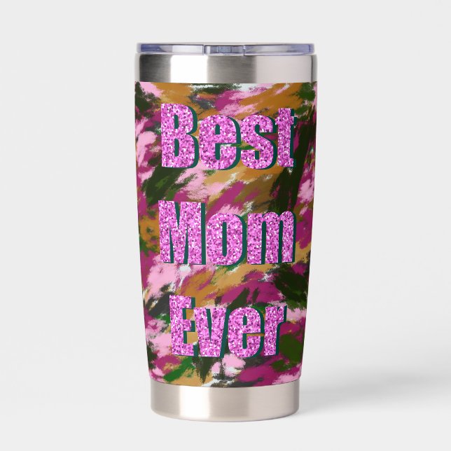 Gourde Isotherme Bouteilles d'eau Meilleure maman jamais avec desig (Couvercle)
