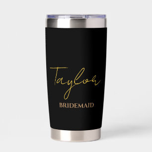 Gourde Isotherme Bridesmaid, Bachelorette Mariage Nom Personnalisé