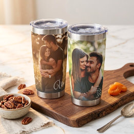 Gourde Isotherme Cadeau de couple photo Us Est Année de création