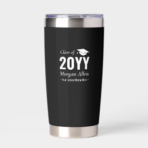 Gourde Isotherme Cadeau de fin d'études Nom personnalisé simple N