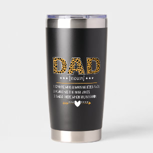 Gourde Isotherme Cadeau de la fête des pères avec impression léopar