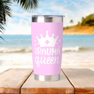 Gourde Isotherme cadeau simple couronne rose pour infirmières migno
