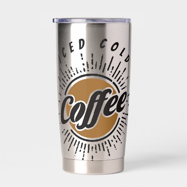 Gourde Isotherme Café froid glacé personnalisé (Gauche)