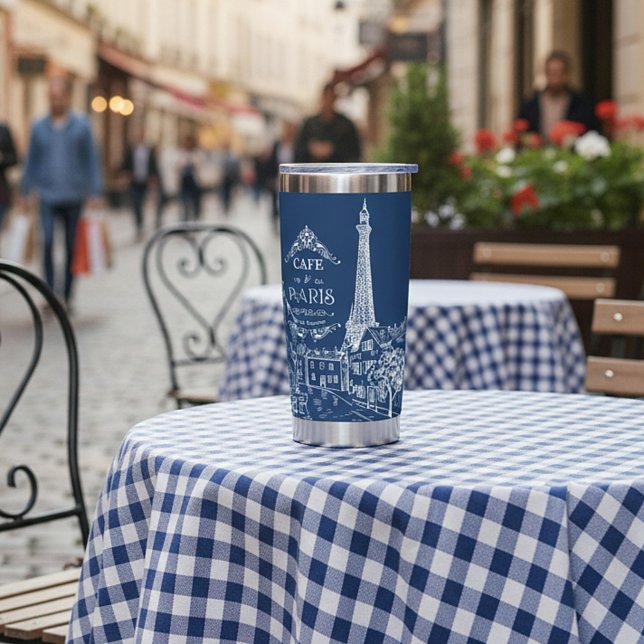 Gourde Isotherme Café Paris personnalisé (Créateur téléchargé)