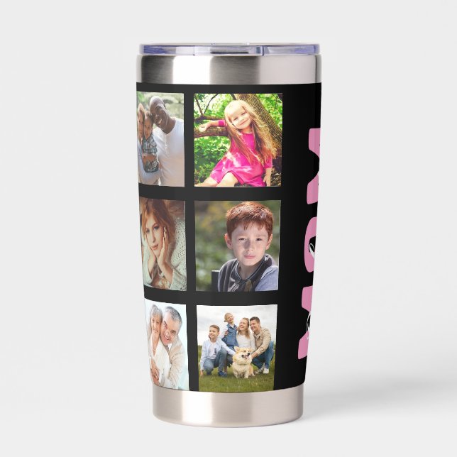Gourde Isotherme Carrés multiphoto personnalisés (Extérieur)