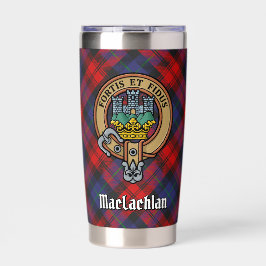 Gourde Isotherme Clan MacLachlan Crest sur Tartan