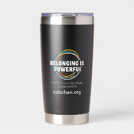 Gourde Isotherme CoBC Tumbler (texte blanc) - L'appartenance est pu