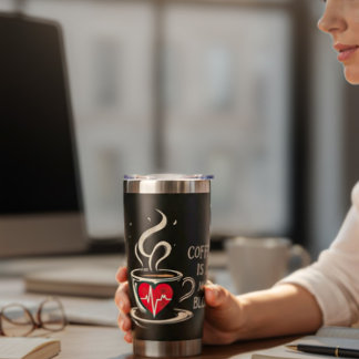 Gourde Isotherme Coffee Is In My Blood