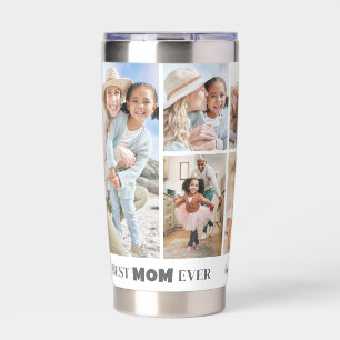 Gourde Isotherme Collage photo personnalisé Meilleure Maman