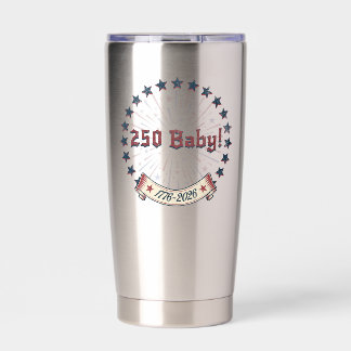 Gourde Isotherme Conception de feux d'artifice patriotiques 250 Bab