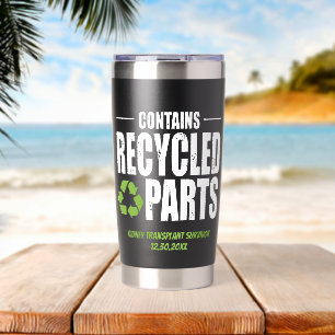 Gourde Isotherme Contient des pièces recyclées Toute greffe Noir
