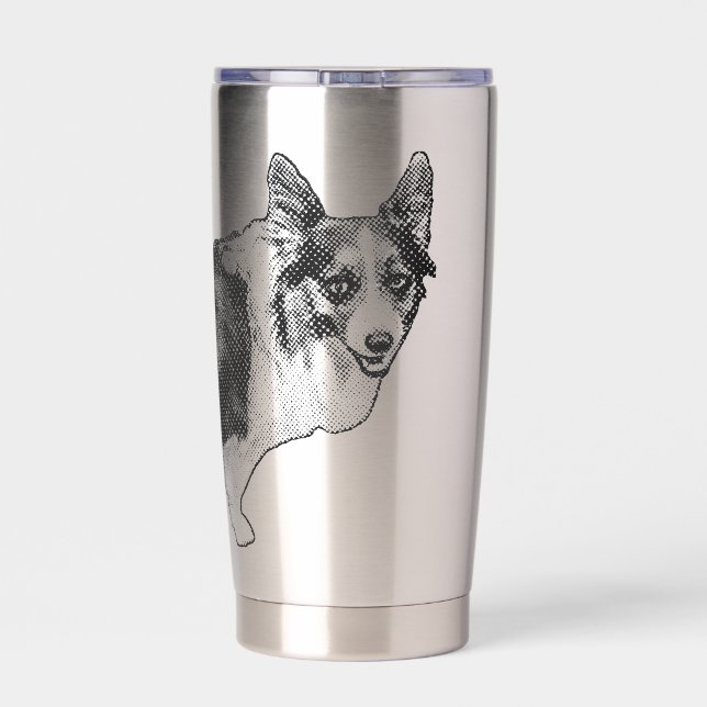 Gourde Isotherme Corgi Prism Holiday Wink (Couvercle)