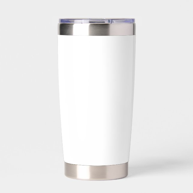 Gourde Isotherme Couleur solide blanche pure (Extérieur)