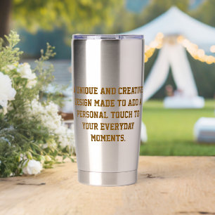 Gourde Isotherme Créez Votre Propre Gobelet Thermique 20 oz