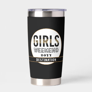 Gourde Isotherme Custom Girls Week-end Girls Trip Vacances