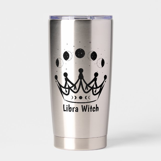 Gourde Isotherme Customize Zodiac Sign Libra Astrology Whimsy Tarot (Extérieur)