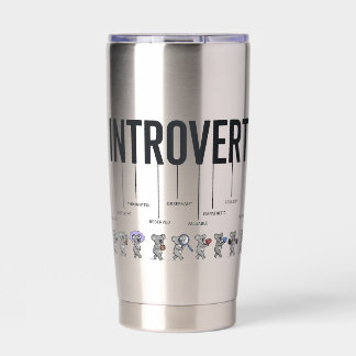 Gourde Isotherme Définition d'un introverti drôle - Personnalité si