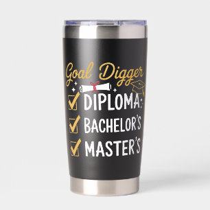 Gourde Isotherme Diplômé de Master Objectif Creusé a Réussi sa Prom