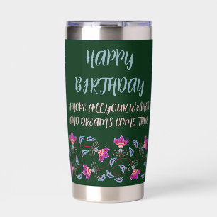 GOURDE ISOTHERME DON D'ANNIVERSAIRE POUR MÈRE, PÈRE, SOEUR, FILS, A
