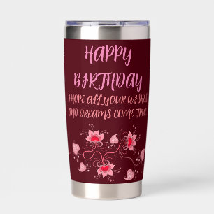 GOURDE ISOTHERME DON D'ANNIVERSAIRE POUR MÈRE, PÈRE, SOEUR, FILS, A
