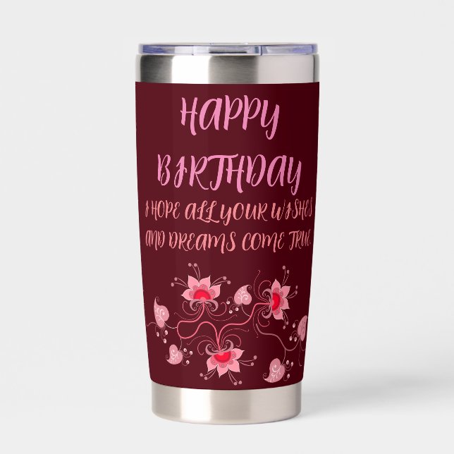 GOURDE ISOTHERME DON D'ANNIVERSAIRE POUR MÈRE, PÈRE, SOEUR, FILS, A (Extérieur)