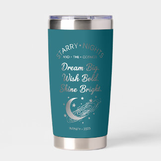 Gourde Isotherme Dream Big, Shine Bright, Teal Insulated Tumbler